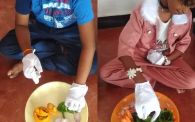 Fruit and Vegetable Carving – 1st Std at Salem’s Best CBSE School