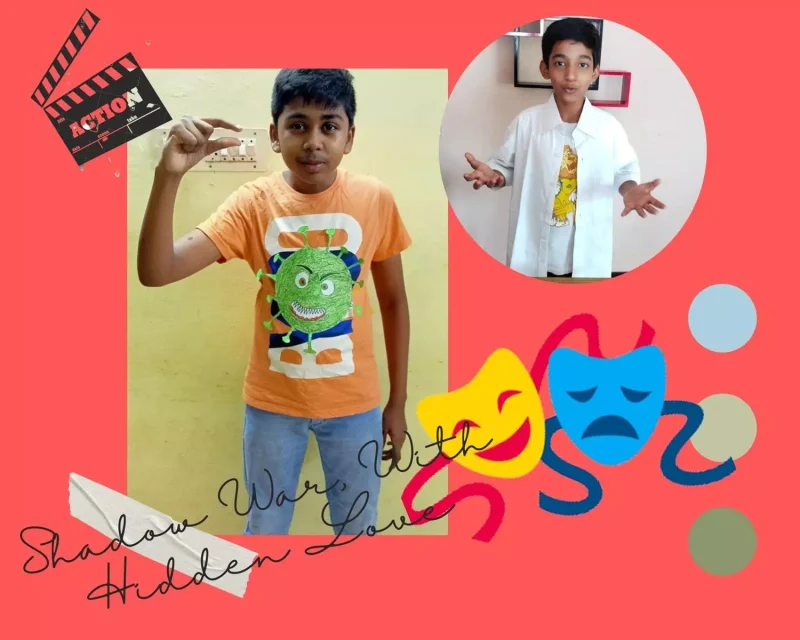 Grade 8 student in doctor attire for role play contest at Vidhya Peetham i-School, Salem.