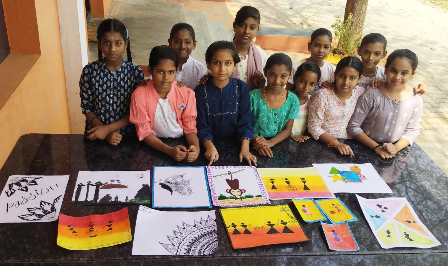 Artistic talents bloom as students present their Brush and Beyond masterpieces at Vidhya Peetham i-School