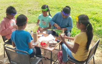 Jute Crafts by Grade 5 Kids