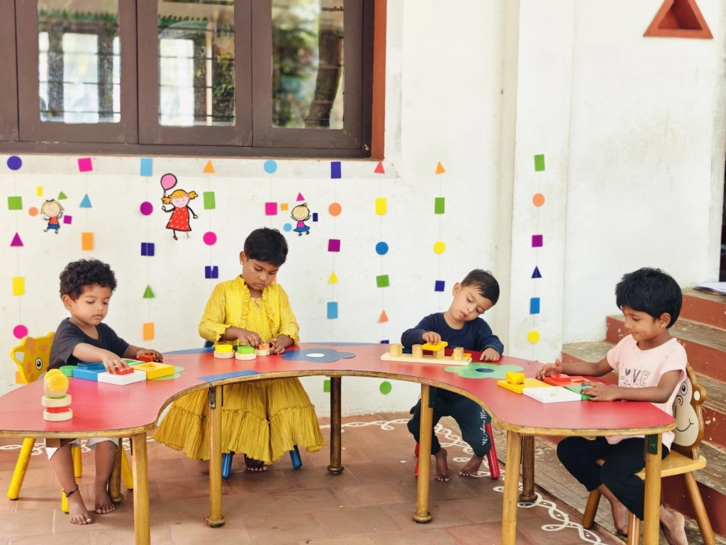 Kindergarten shape activities at Salem's leading school